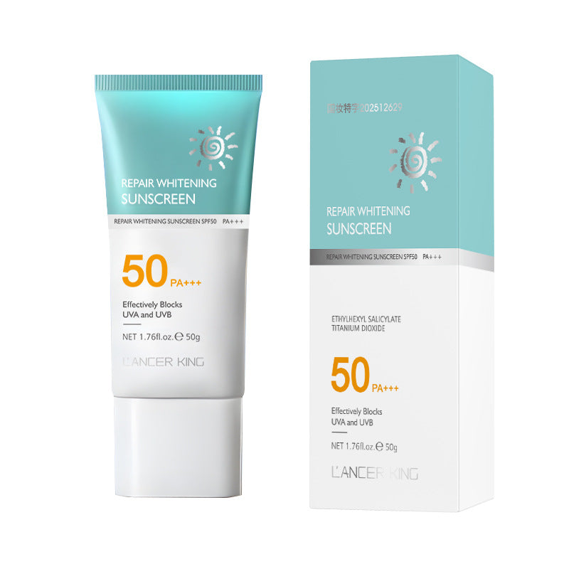 Lancer King SPF50 PA+++ luxurious whitening sunscreen lotion 50g face body