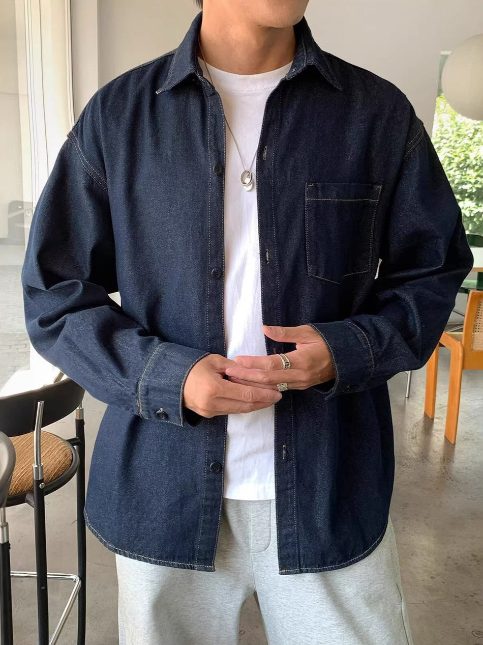 Men's Premium Japanese Retro High-End Casual Denim Workwear