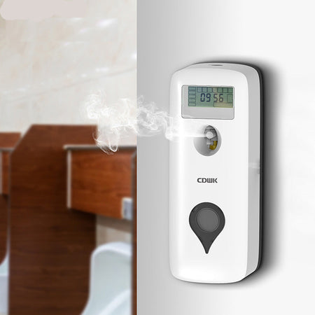 White Wall Mounted Automatic Fragrance Diffuser with LED Display