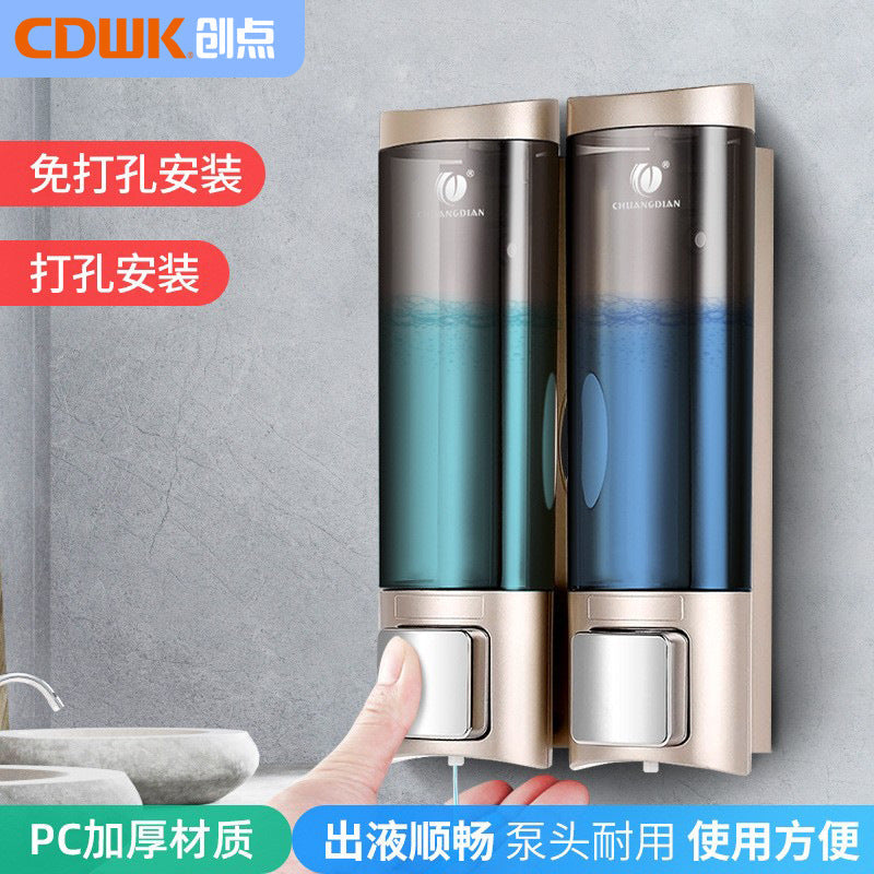 Punch-Free Wall Mounted Soap Dispenser for Hotel Bathrooms