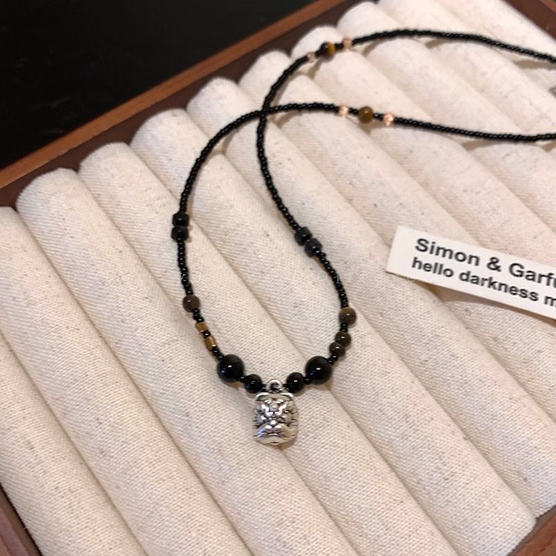 Men's Titanium Lion Awakening Auspicious Beast Necklace