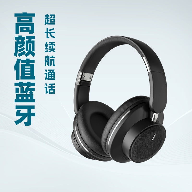 Foldable Noise-Canceling Bluetooth Headphones with Bass