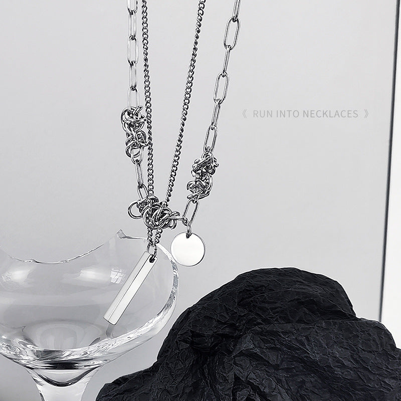 Men's Titanium Japanese-Style Hip-Hop Pendant Necklace