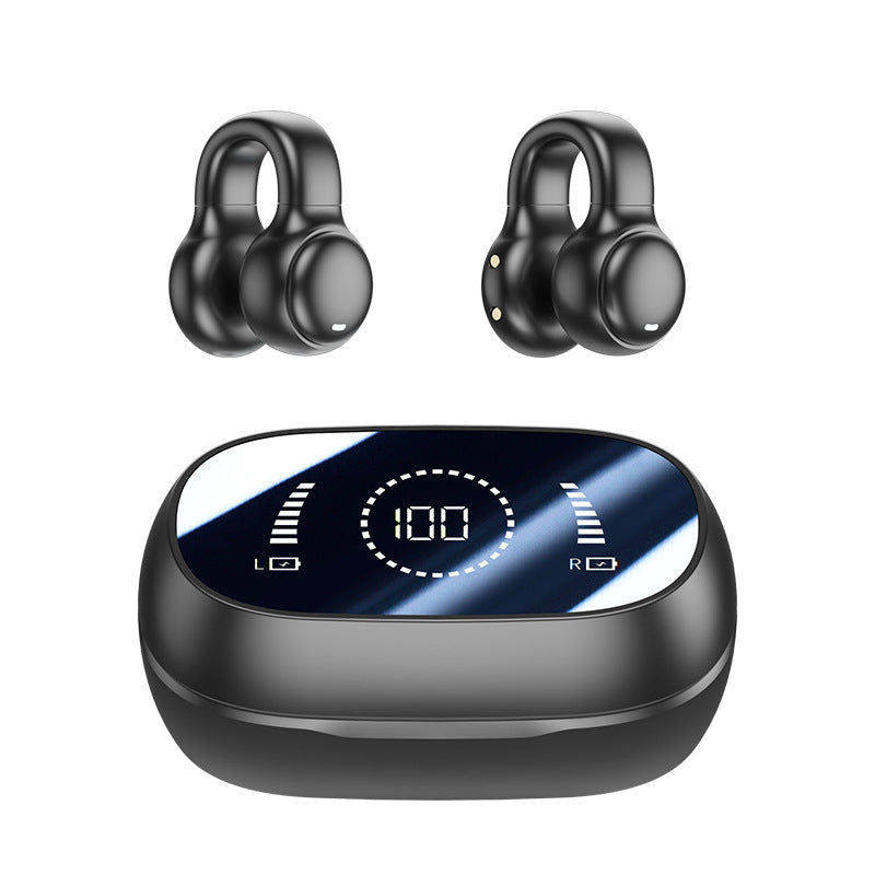 M47 Ear Clip Bone Conduction Bluetooth Headphones with Digital