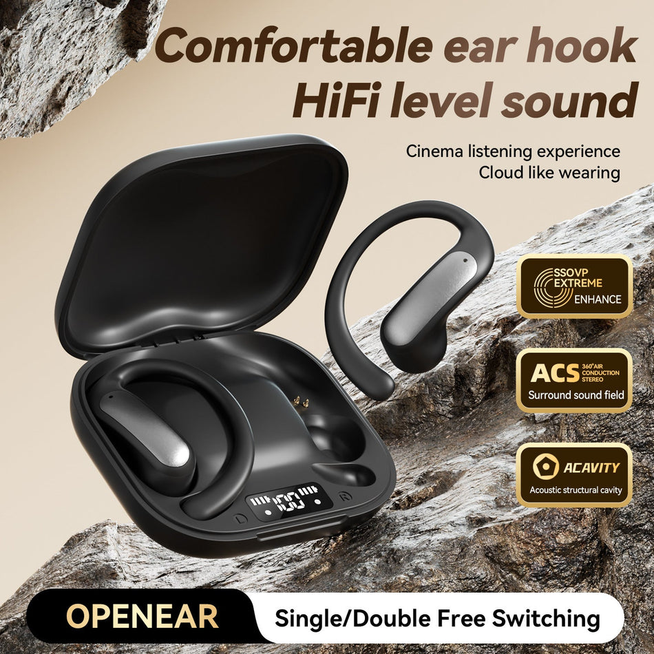 M140 OWS Open-Ear Ear-Hook Bluetooth Wireless Headset