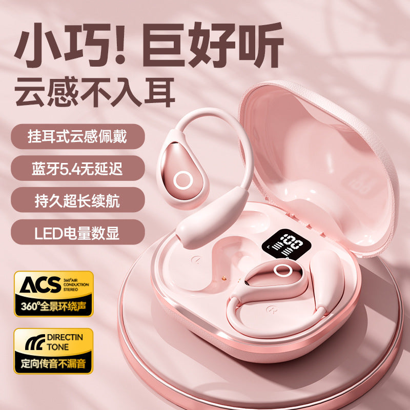 M95 Ear-Hanging Bluetooth Headset with Digital Display & Noise