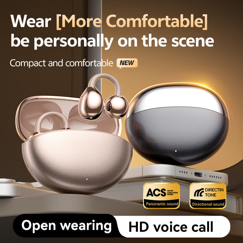 M110 Clip-On Bluetooth Earphones with AI Translation & Low