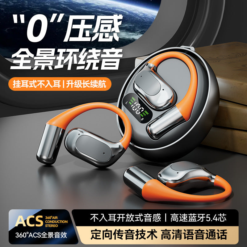 M113 Rotatable Non-In-Ear Bluetooth Earphones with Smart Display
