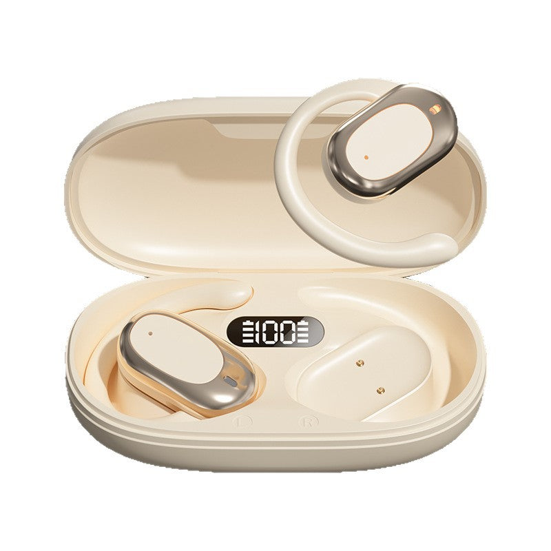 M57 Ear-Hook Bluetooth Headphones with Digital Display & Noise