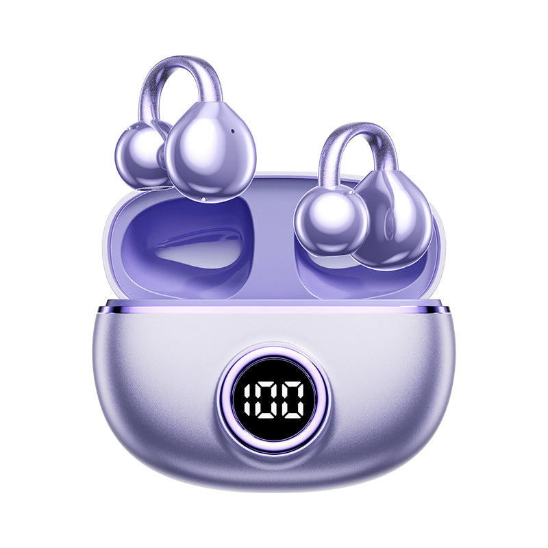 M97 Ear Clip Bluetooth Headphones with Digital Display & Bone
