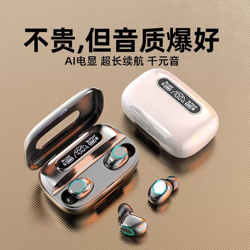 M9 TWS Wireless Bluetooth Earbuds with Digital Display & Noise