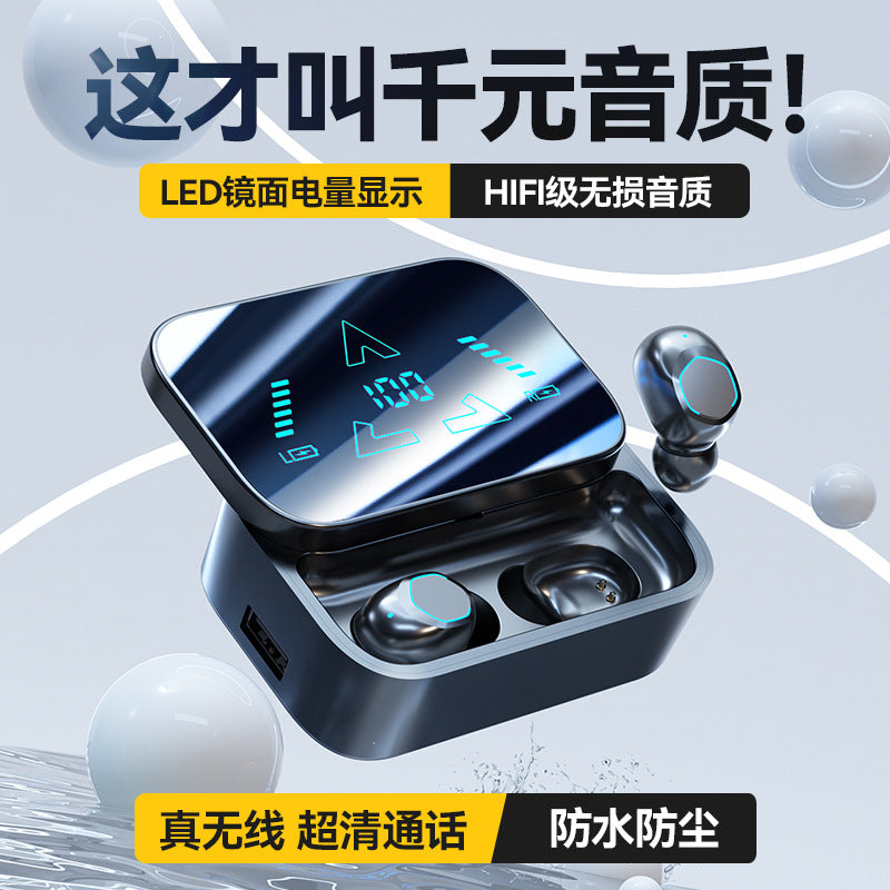 Wireless Bluetooth In-Ear Earphones with Digital Display & Voice