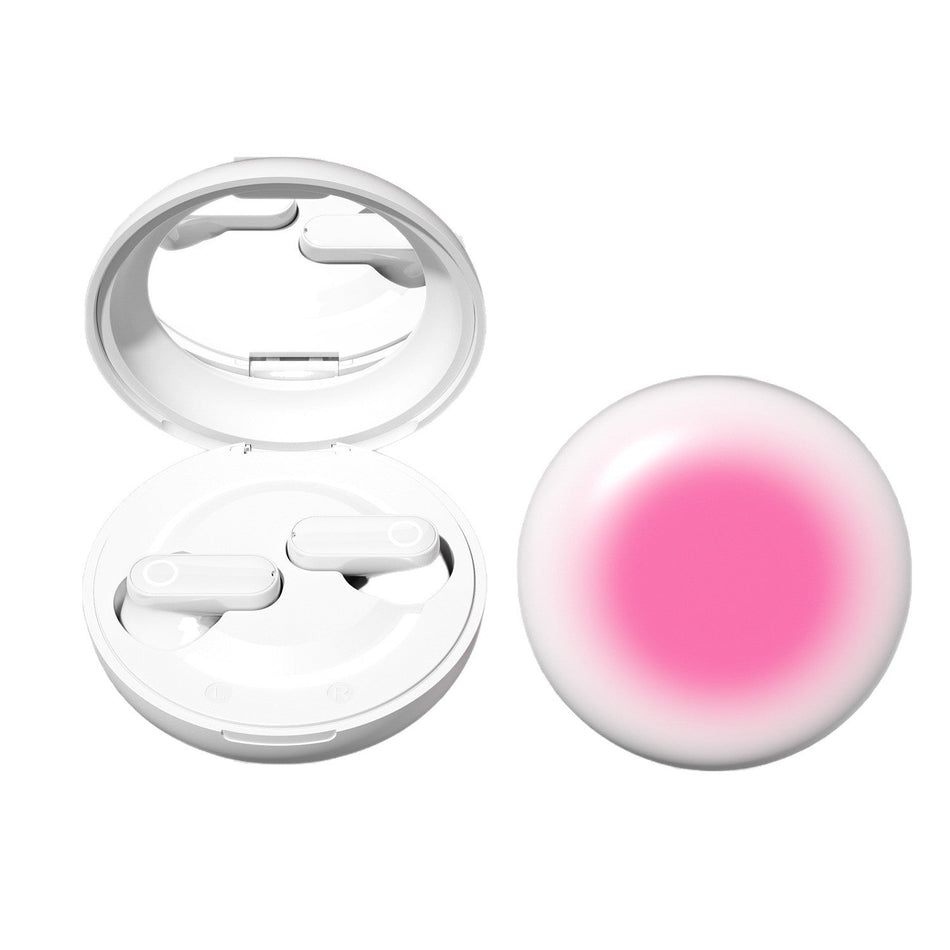 M162 Semi-In-Ear Bluetooth Earphones with Makeup Mirror Design