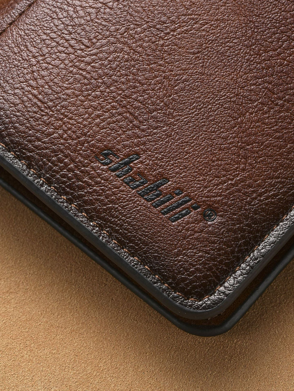 Men's Business Retro Large-Capacity Leather Wallet