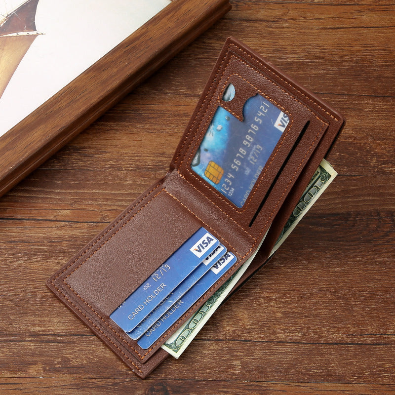 Premium Men's Slim Leather Business Wallet