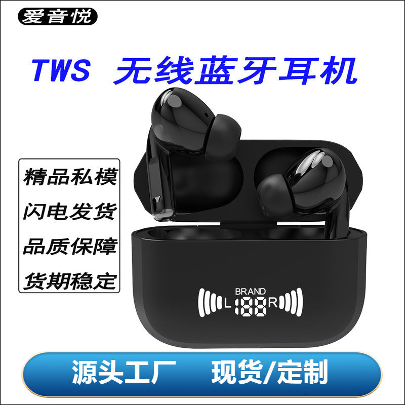 A6 A7 A9 Pro TWS Bluetooth Earbuds with IPX6 Waterproof & Digital
