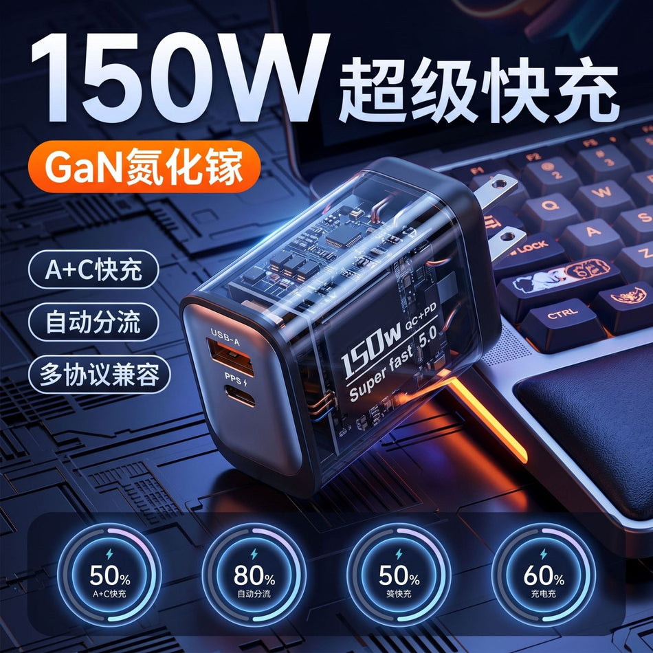 25W Multi-Port PD Fast Charger USB-C with FCC Certification