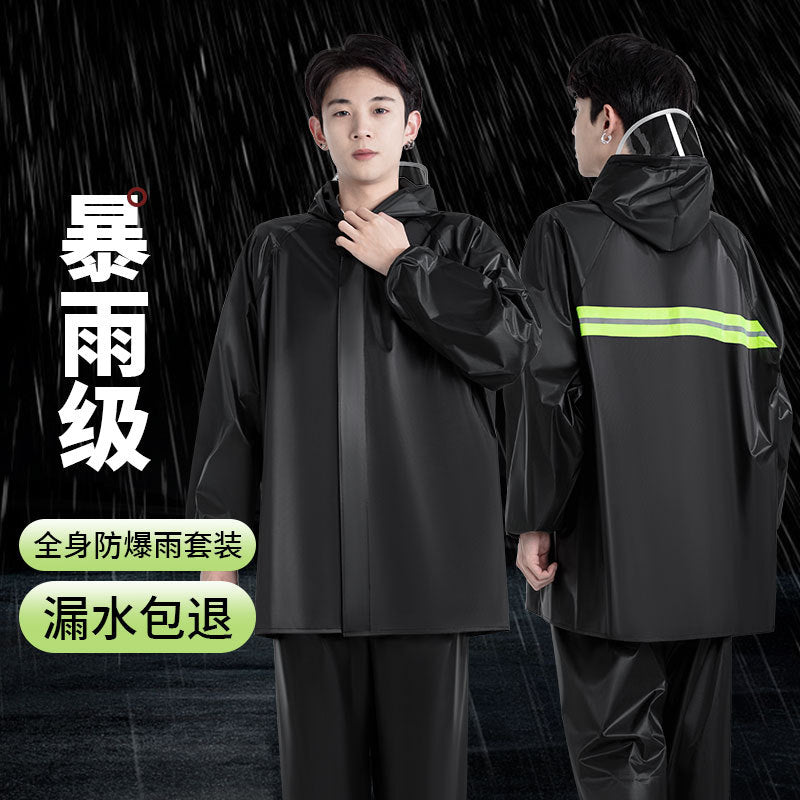 Premium Men's Full Body Motorcycle Riding Rain Set