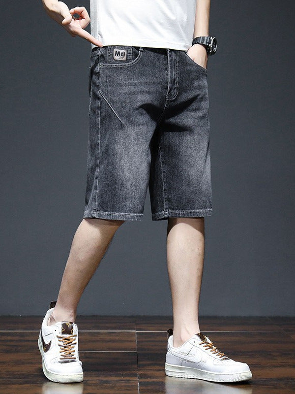 Premium Men's Loose Stretch Denim Shorts