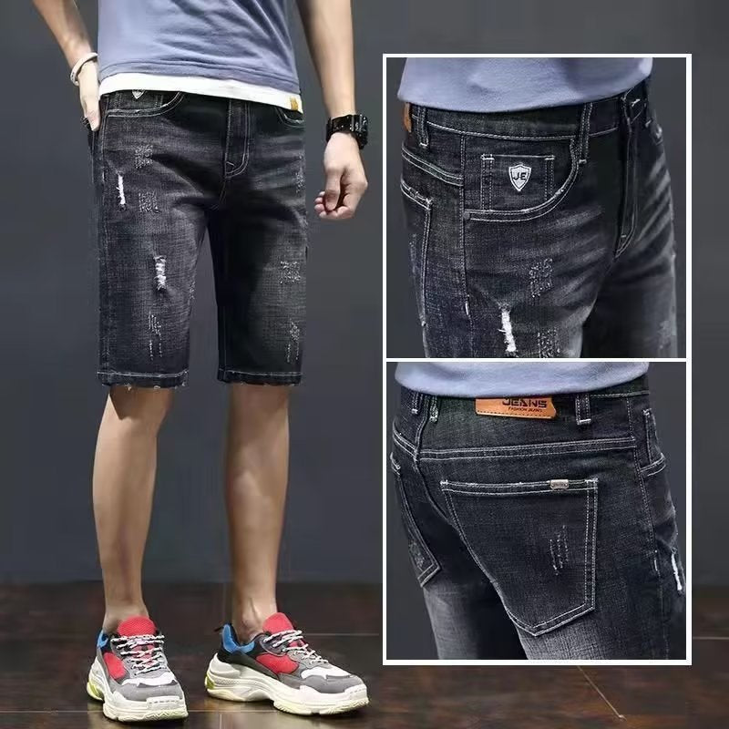Men's Premium Slim Straight Stretchy Denim Shorts