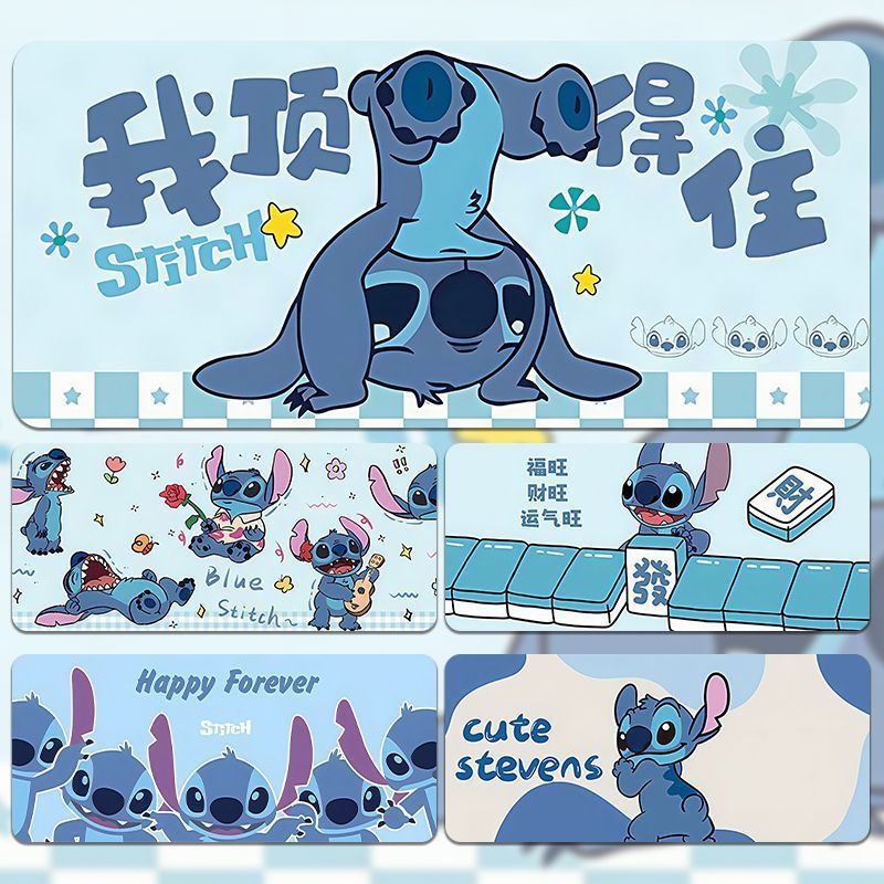 Stitch Cartoon Gaming Mouse Pad XL Wrist Support Desk Mat