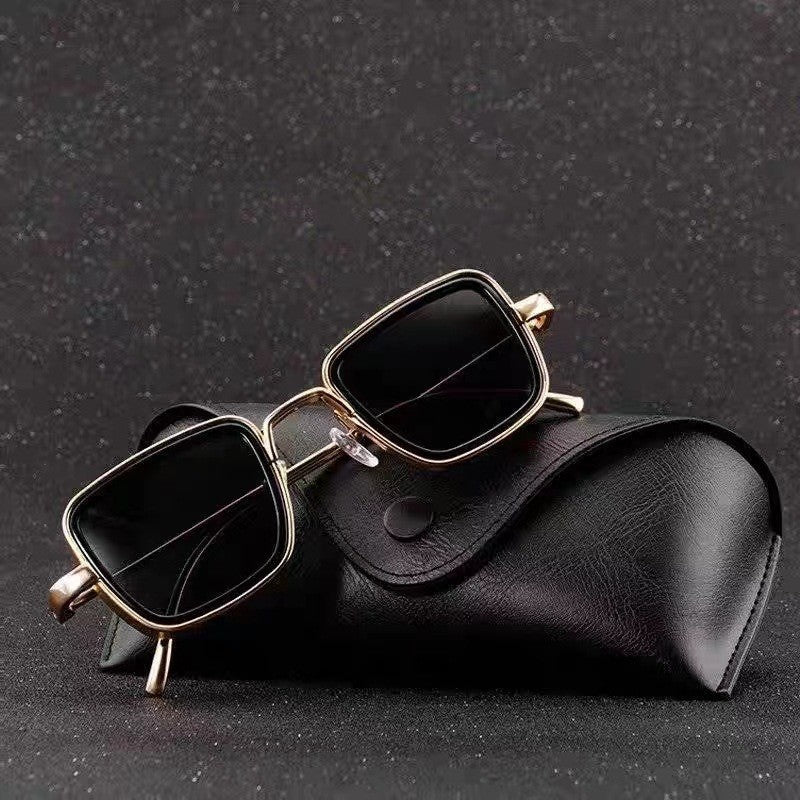 Unisex Advanced Metal Square Frame Sunglasses