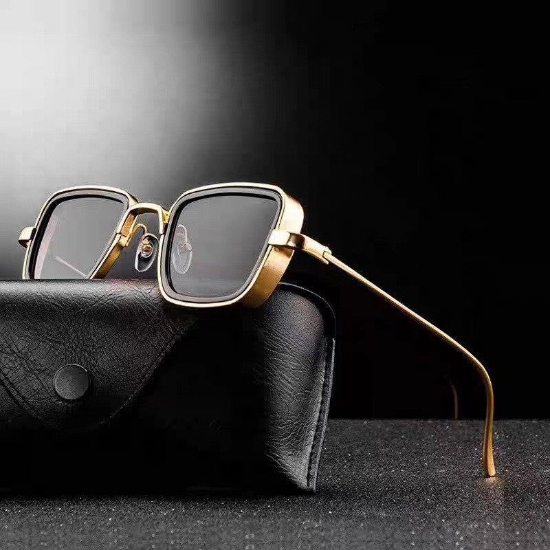 Unisex Advanced Metal Square Frame Sunglasses