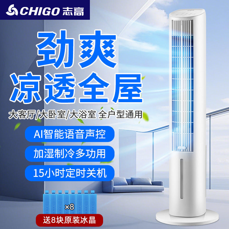 Chigo Bladeless Air Cooler Fan with Humidifier & Remote Control