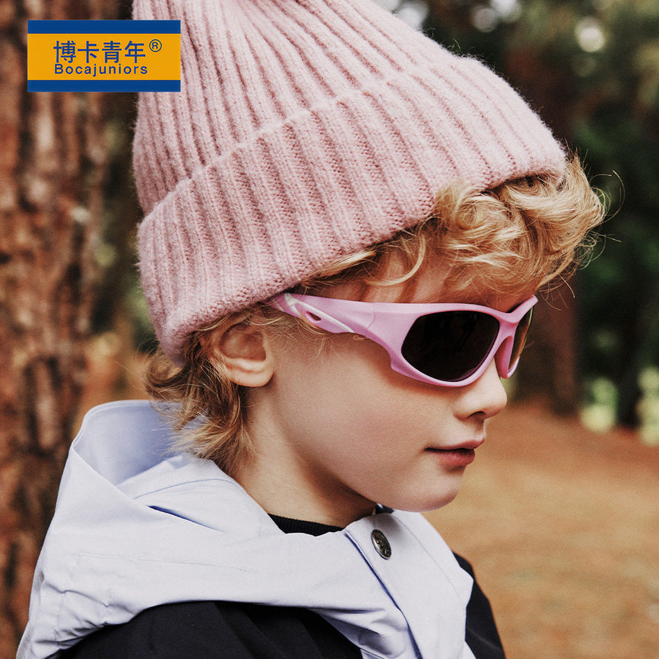 Kids Polarized UV400 Sports Sunglasses Outdoor Riding Shades