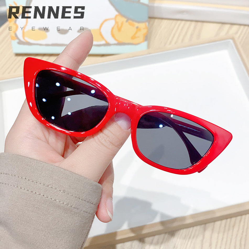 Kids Foldable Cat-Eye UV400 Sunglasses Cute Small Frame Style