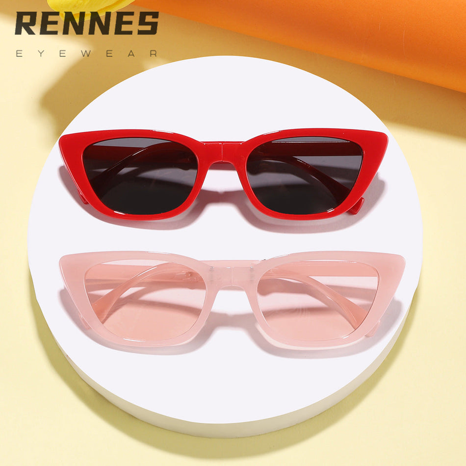 Kids Foldable Cat-Eye UV400 Sunglasses Cute Small Frame Style