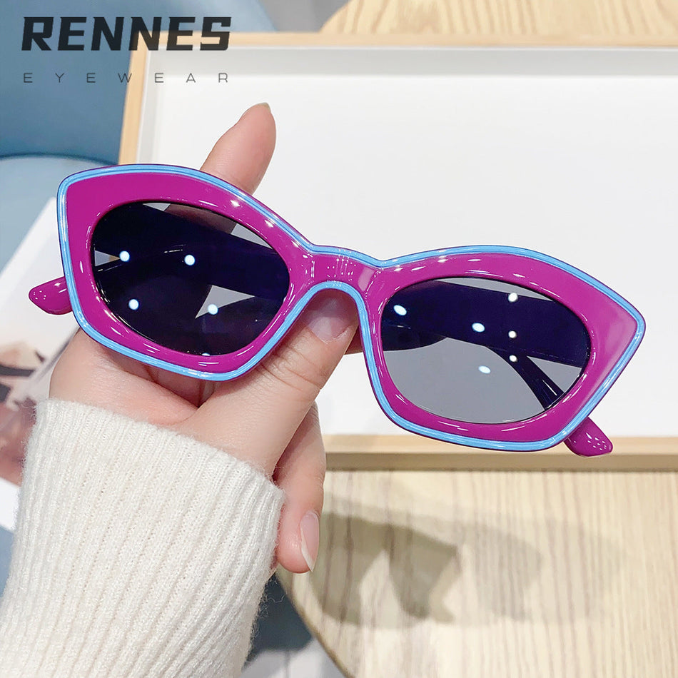 Irregular Cat-Eye UV400 Fashion Sunglasses Street Style
