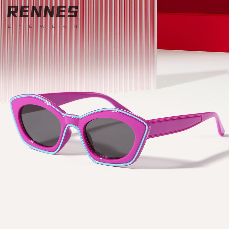 Irregular Cat-Eye UV400 Fashion Sunglasses Street Style