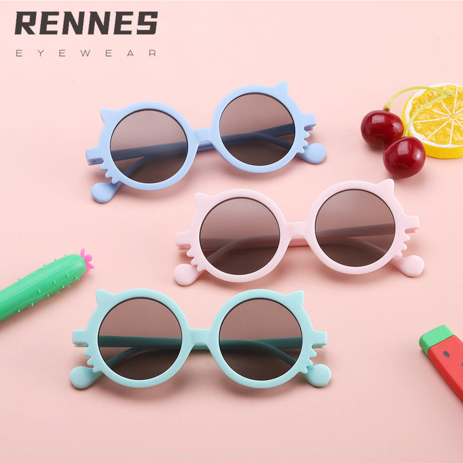 Kids Cat Kitten UV400 Candy Color Sunglasses Cute Style