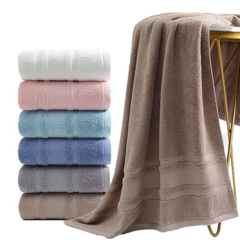 Red Jie Liya Pure Cotton Thickened Large Bath Towel Absorbent – 70cm