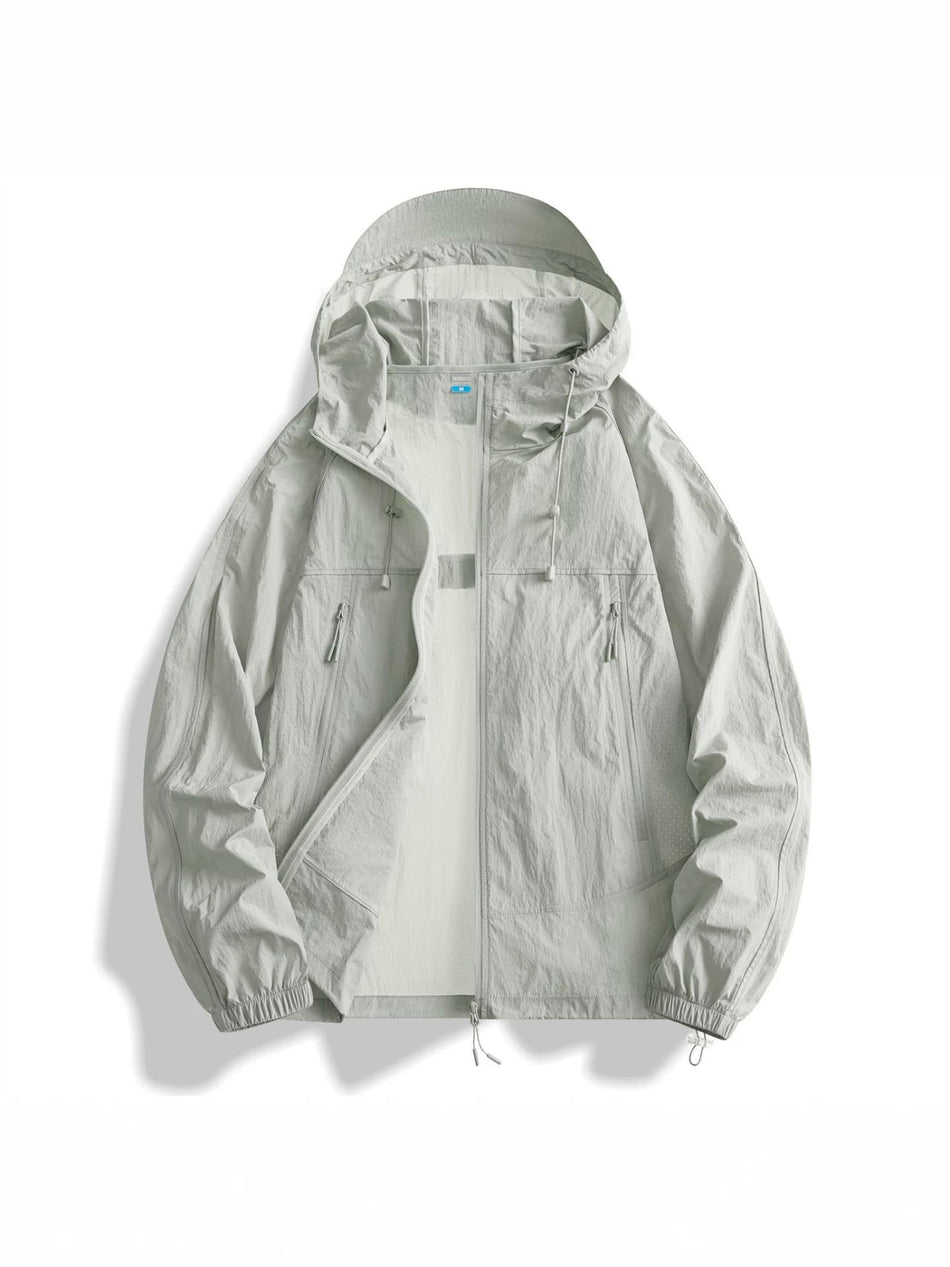 Jeep Men's Extra-Large Ice Silk Breathable Anti-UV Fishing Jacket