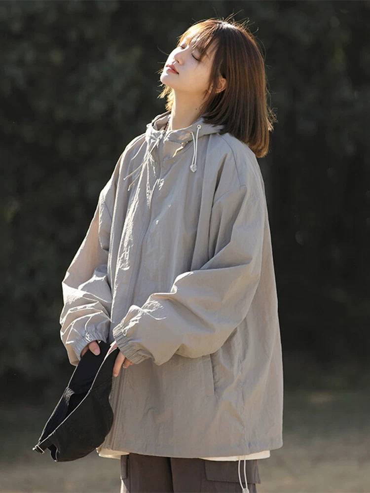 Unisex Mountain-Style Loose-Fitting Anti-UV Sun Protection Jacket
