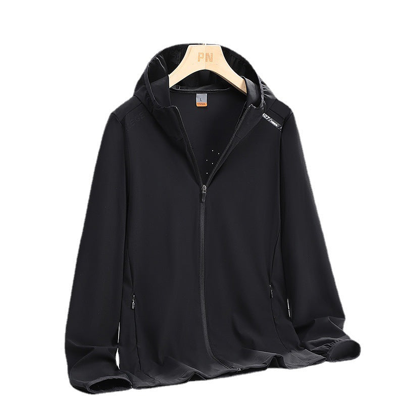 Unisex Ice Silk Hooded Quick-Drying UPF 50+ Sun Protection Skin
