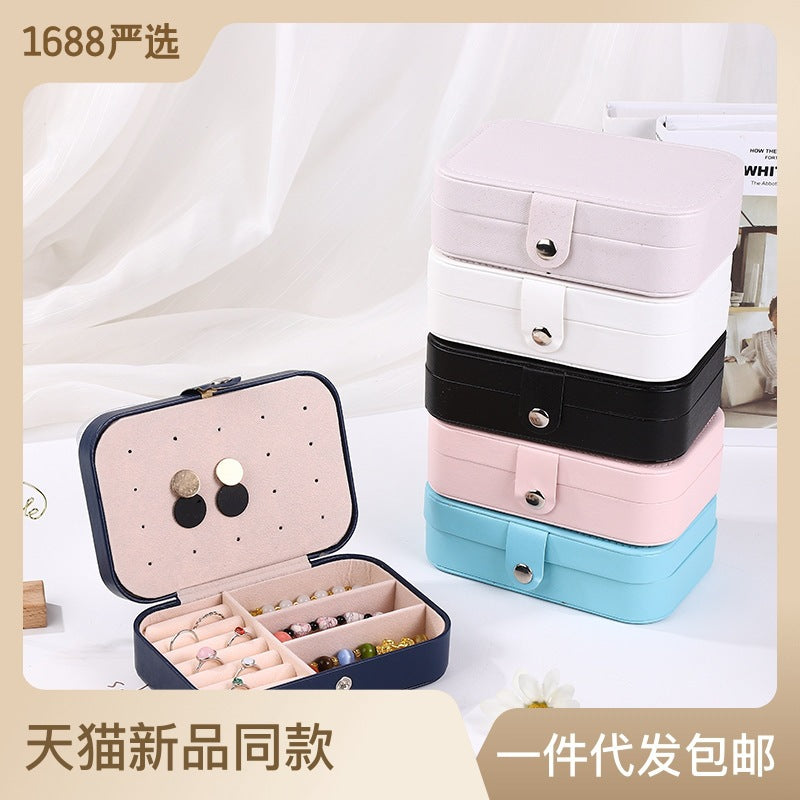 Large Capacity Jewelry Storage Box Ring Necklace Gift Organizer