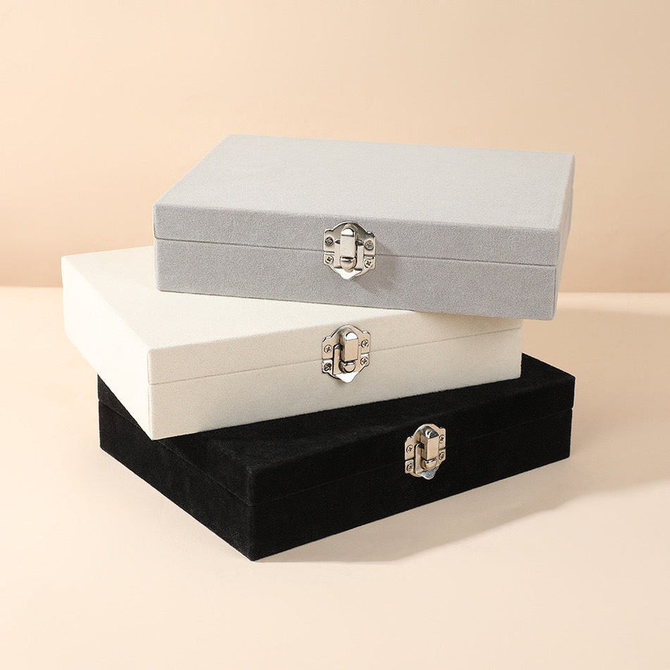 Gold Ring Jewelry Box Drawer Storage for Necklace Earrings