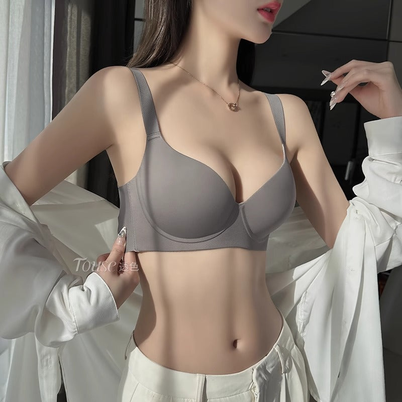 Full Coverage Minimizer Bra Wireless Side Support Anti-Sagging Seamless