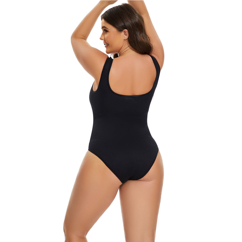 Seamless Square Neck Shaping Jumpsuit Vest Body Shaper Waist Lift