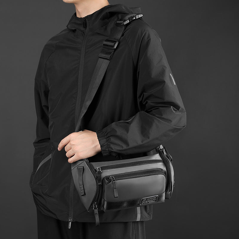 Men's Waterproof Outdoor Waist Bag with Large Capacity Design