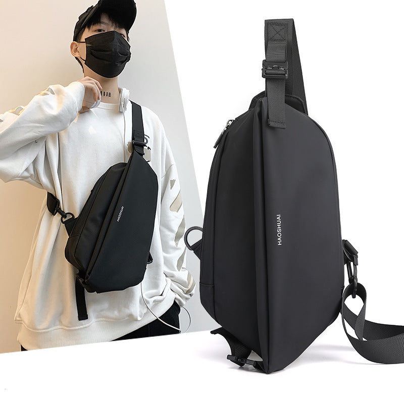 Men's Waterproof Chest Bag with Multifunctional Crossbody Design