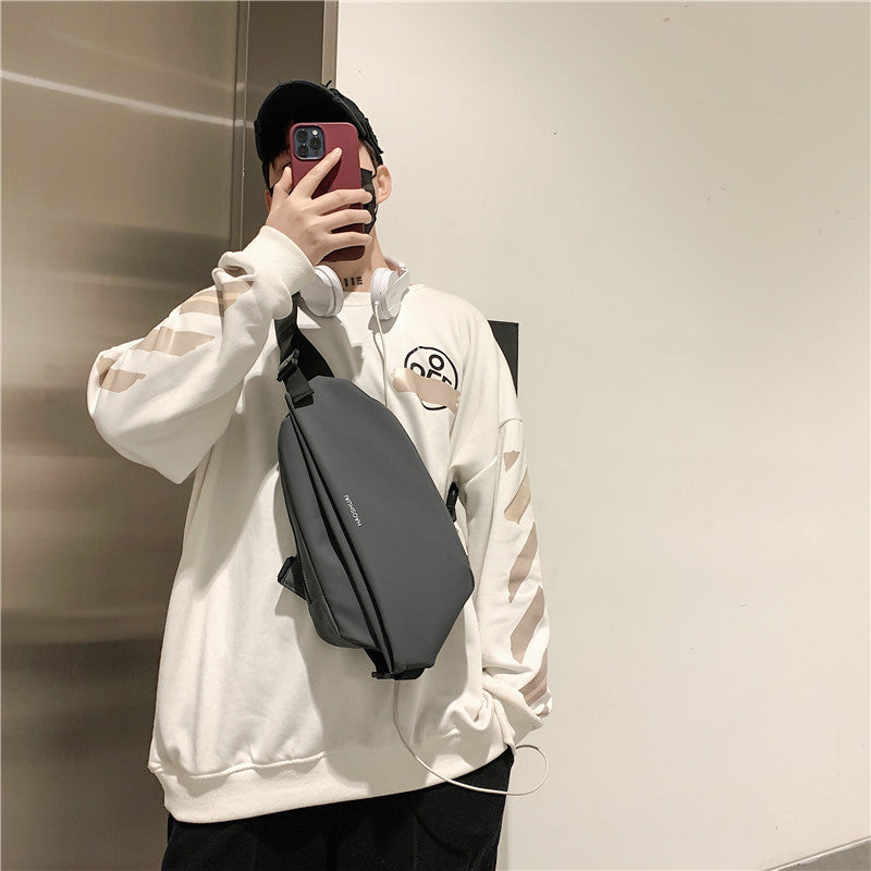 Men's Waterproof Chest Bag with Multifunctional Crossbody Design