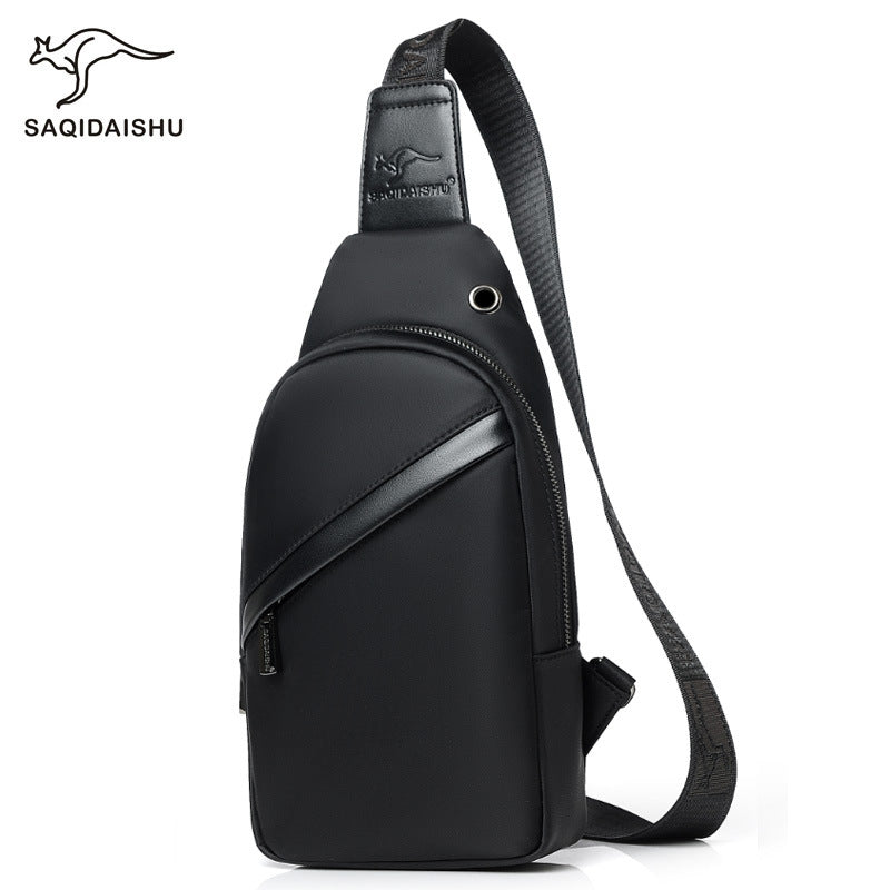 Men's Oxford Chest Bag with Wear-Resistant Casual Design