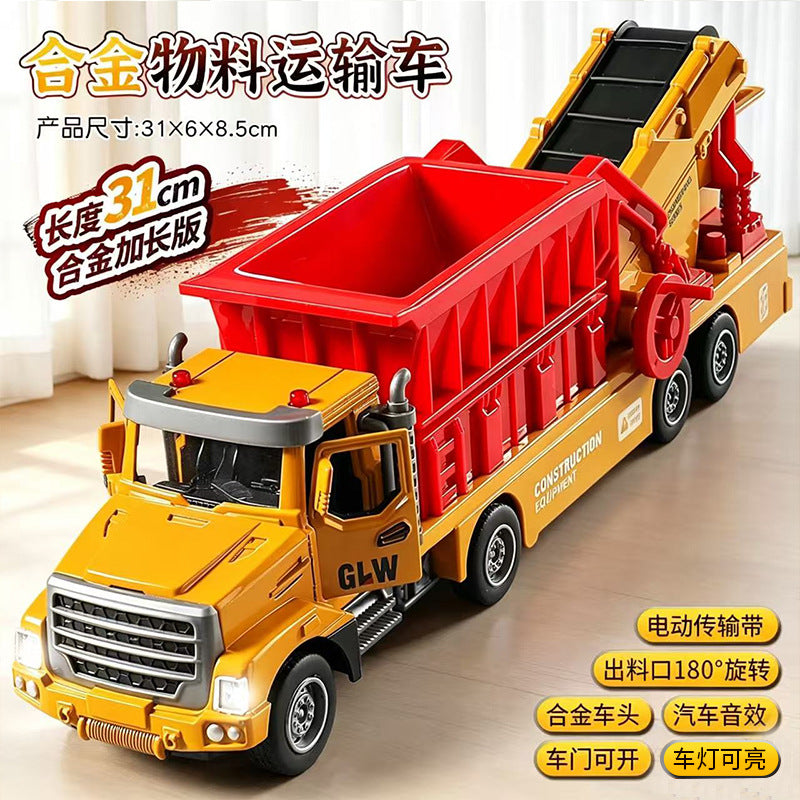 Elite Alloy Inertial Electric Dump Truck Toy Model