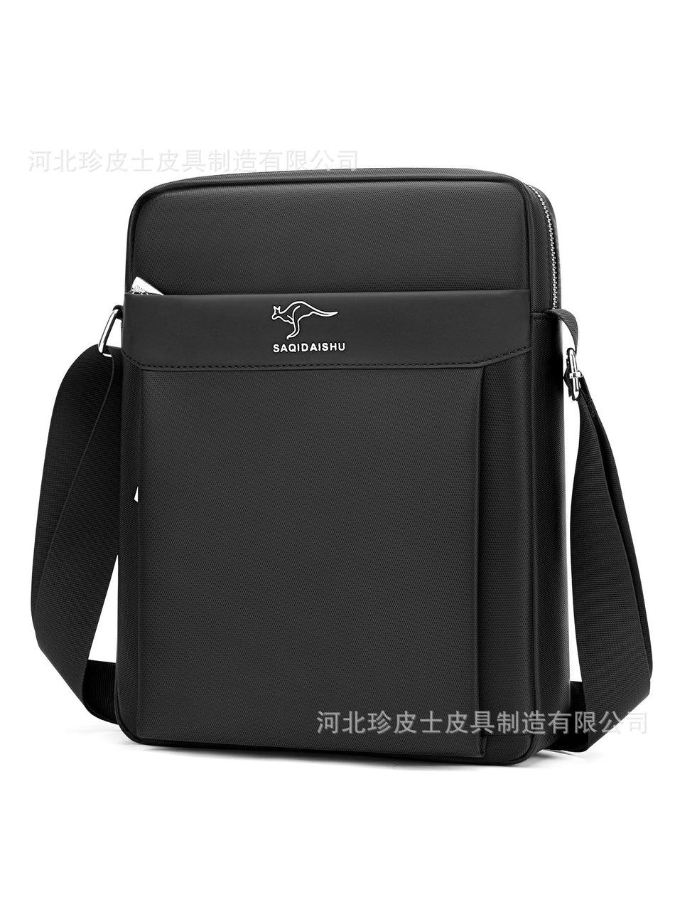 Men's Waterproof Oxford Crossbody Shoulder Bag with Minimal