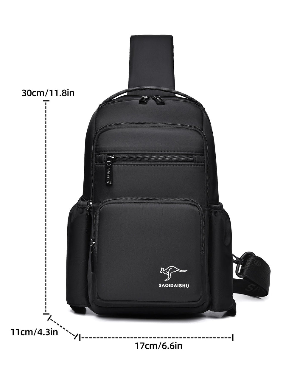 Men's Oxford Chest Bag with Large Capacity Travel Design