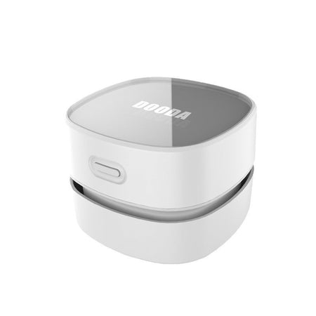 White Mini Wireless Desktop Vacuum Cleaner Strong Suction Portable Dust Cleaner